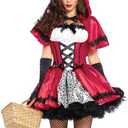 Leg Avenue Women's Gothic Red Riding Hood Costume Size L