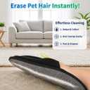 2 x Pet Hair Remover Glove for Dogs & Cats - Reusable Five Finger Electrostatic Grooming Brush for Removing Pet Fur from Carpet, Furniture, Clothes, Sofa & Car Seats – Easy Cleaning Hair Removal (1Black)