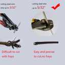 Heavy Duty Wire Cutters Steel Cable Cutter Wire Rope Cutter Aircraft Bicycle Cable Cutter,Up To 5/32"