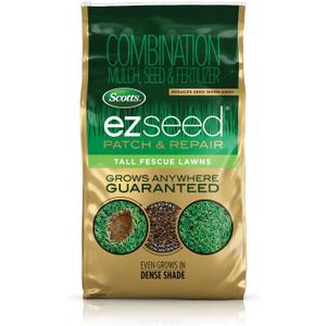 Scotts EZ Seed Patch & Repair Tall Fescue Lawns - Combination Mulch, Grass Seed and Fertilizer for Bare Spots and Repair, Covers Up to 225 sq. ft., 10 lb.