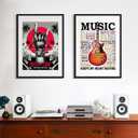 upsimples 22x30 Picture Frame, Display Pictures 18x24 with Mat or 22 x 30 Without, Wall Hanging Poster Frames, Black, 1 Pack