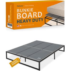 Meliusly Heavy Duty 10mm Bunkie Board King Size (76x80'') Patent Pending Low Profile Bed Board Design - Breathable, Noise Minimizing, Moisture Resistant Bunkieboards, Low Profile Bed Support