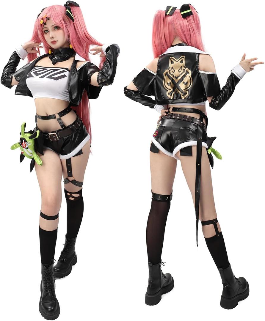 DAZCOS Nicole Demara Cosplay Costume for Women Anime Game Full Set Outfit for Halloween (Small)