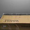 VASAGLE Shoe Cabinet, 3-Tier Shoe Storage Organizer, Modern Freestanding Cabinet with Height-Adjustable Shelf, 13.8 x 47.2 x 27.6 Inches, Entryway, Slate Gray ULBC045G01