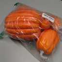 Zensounding Halloween Autumn Harvest Festival 7 Artificial Pumpkins of Various Styles Decorate Rural Style Farmhouses Foam Pumpkins Thanksgiving Dinner Party Home Festival Autumn Decoration (Orange)