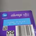 ALWAYS Radiant, Size 4, Overnight Sanitary Pads With Wings, Scented, 20 Count