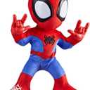 Spidey and his Amazing Friends Marvel Dance 'N Crawl Spidey, Interactive Plush Toy with 20 Phrases & Sounds, 2 Songs, Super Hero Toys for Kids 3 & Up
