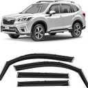 CLIM ART in-Channel Incredibly Durable Rain Guards for Subaru Forester 2019-2024, Original Window Deflectors, Vent Window Visors, Vent Deflector, 4 pcs. - 619347