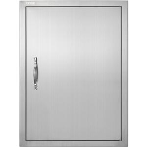 VEVOR BBQ Access Door, 27H x 20W Inch Stainless Steel Flush Mount Vertical Door with Handle for BBQ Island, Grilling Station
