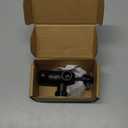 Adjustable Shower Head Extension Adapter, Shower Arm Elbow Universal Wall Mounted All Metal Angle Connector for Fixed and Rain Showerhead with Pipe Sealing Tape, 1PCS(Black)