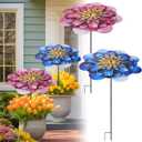 2 Pack Metal Large Plant Umbrellas for Outdoor Plants, 18.5 Inch Garden Flower Umbrella Plant Shade Cover for Outdoor Potted Live Decor