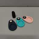 Holder for Kids Baby Toddler Hidden 2 Pack GPS Tracker Case, Anti-Removal Silicone Case with Safety Pins, Suitable for Children, Elderly, Pets, Backpack, Luggage (Black+Blue)