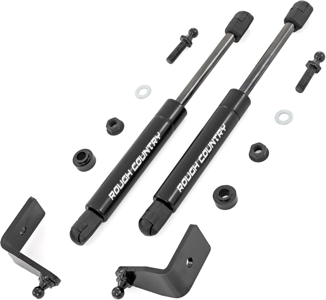 Rough Country Hydraulic Hood Struts for Mercedes-Benz Sprinter (2019-2025) - Hands-Free Lift, Easy Bolt-on Hood Struts (Pair)