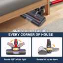 HESTIA Hardwood Floor Attachment for Dyson V7 V8 V11 V15 SV10 SV12 SV14 Cordless Stick Vacuum Cleaners, V-Shaped Roller Brush, LED Headlights, Cleaner Head Replacement Parts