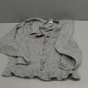 PRETTYGARDEN Womens Fall Button Down Cardigans Chunky Knit Ruffle Open Front Cropped Cardigan Sweaters Soft Long Sleeve Tops,  Size Medium