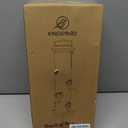 Kingsyard 2 Pack Tube Bird Feeders for Outdoors Hanging, Premium Hard Plastic Bird Feeder with 6 Feeding Ports, Weatherproof & Steel Hanger, Attracting for Wild Birds (Green)