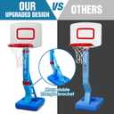 SUPER JOY Toddler Basketball Hoop - Height Adjustable Kids Basketball Hoops for Indoor & Outdoor Play - Portable Mini Basketball Goal for Poolside- Game Sport Toys for Boys & Girls Age 1 2 3 4 5