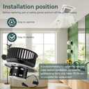 Upgrade QT-110N-B QT-80N-B QT-90N-B QT-9093 QT-100L Bathroom Fan Motor & Blower Wheel Replacement, Compatible with All Nutone QT110 QT100 QT90 QT80 Series Fans, Replaces for S0696B000 S0695B000 Motor