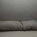 YZ HOME Long Body Pillow for Adults - Firm Body Pillow Insert with Shredded White Memory Foam, Adjustable Height, Soft Support for Side Sleeping, Pregnant Women, Washable (Grey, 20x54 Inch)