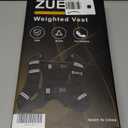 ZUETK Weighted Vest, 6lb/8lb/12lb/16lb/20lb/25lb/30lb Weight Vest with Reflective Stripe, Weighted Vest for Men Women Workout Equipment for Strength Training, Running, Jogging, Fitness, Weight Loss (Black with Bag)