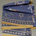 Hafangry Hanukkah Tablecloth Jewish Chanukah Menorah Holiday Decoration Home Dining Room Kitchen Table Cloth Decor - 60 x 84inch