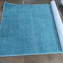 Ambiant Broadway Collection Solid Color Area Rugs Teal - 5' x 7' Rectangle, Indoor, Stain Resistant, Perfect for Living Room, Bedroom, Dining Room, Entryway, Doorway, Pet & Kids Friendly Rug, Wedding