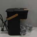 Tastyle Single Serve One Cup Coffee Maker, for K Cups and Grounds, Mini Coffee Maker with Portable Handle, 6 to 12 Oz Brew Size, for Travel, Camping, Office, RV and Dorm, 120V, Black and Gold