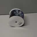 4 Inch Black Velvet Wired Ribbon 10 Yards Snowflake Metallic Crushed Velvet Christmas Ribbon for Gift Wrapping Christmas Tree Decoration Crafts Wreaths Supplies-Continuous (Black, 4"-10 Yard)