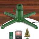 Musical Rotating Christmas Tree Stand, UL Certified Up to 9ft 120 lb Artificial Christmas Tree with Speaker, Spinning Stand with Remote, Fit for 1.25-2" in Tree Poles - 800W