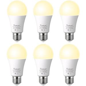 AGELCK A19 E26 Base LED Light Bulb, Efficient 12W LED Bulbs 100 Watt Equivalent, Soft Warm White 2700K, 1200 LM, CRI 85+, 35,000 Hrs Lifetime, Non-Dimmable Light Bulbs for Bedroom Living Room, 6-Pack,3 Only