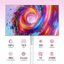 VLH 27" Smart Portable TV On Wheels | Cordless Rolling Touchscreen TV | 6GB RAM + 128GB Storage | EDLA-Certified Android 15 OS | Full Swivel Rotation | Voice Remote Control | 4K Camera