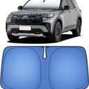 Car Windshield Sun Shade UPF 50+ Reflective, Foldable Sunshade for Cars Universal Fit - Blocks Heat & UV, Front Window Sun Shield for Sedan SUV Truck Large(57.5" L x 32.7" W)