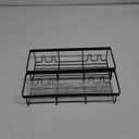 Moforoco Shower Caddy Shelf Organizer Rack, Self Adhesive Black Bathroom Shelves Basket, Home Farmhouse Wall Inside Organization and Storage Decor Rv Accessories, First Camper Apartment Essentials (Medium)