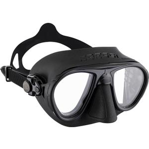 Cressi Adult Scuba Diving Mask, Fog Stop, Low Volume, Wide View - Calibro: made in Italy (Black)