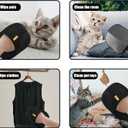 4 x Double-Sided Pet Grooming Gloves, Cat Grooming Gloves Pet Grooming Gloves for Dogs Bathing Pet Hair Remover Gloves Versatile Pet Grooming Gloves for Dog & Cat Washing Deshedding Grooming