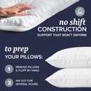 Beckham Hotel Collection Bed Pillows Standard/Queen Size Set of 2 - Original Soft Down Alternative Pillow for Sleeping - Soft Support for Back, Stomach or Side Sleepers