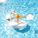 Duck Deterrent for Pool Floating Reflective Bird Scare Device, Automatic Swinging, Keep Birds Ducks Away from Your Backyard, Pool, Boat and Garden Roof
