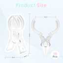 RELBRO Spring Clamps, 3.5 Inch Clear Plastic Clips for Balloon Arch Backdrop Craft Decoration Projects, Invisible Design, 10 Pcs