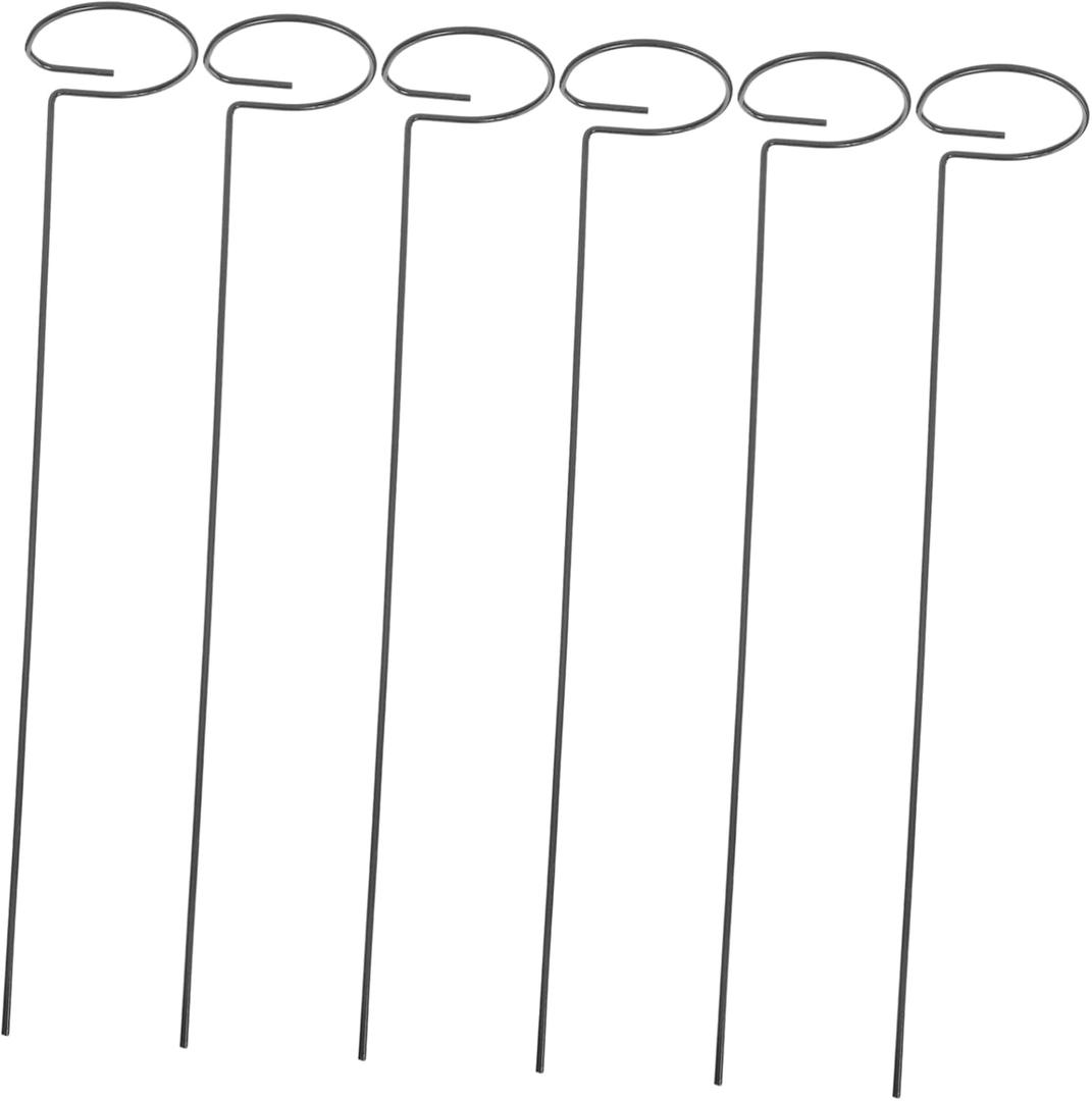 Happyyami 6pcs Plant Support Racks Spiral Plant Holders for Outside Rustic Iron Scaffold for Garden Decor