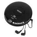 Jensen Portable CD-120 Portable Personal CD Player Compact 120 SEC Anti-Skip CD Player – Lightweight & Shockproof Music Disc Player & FM Radio Pro Sport-Earbuds for Kids & Adults (Black)