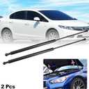 X AUTOHAUX 2 Pcs Front Hood Lift Supports Struts Shocks Gas Spring for Honda CIVIC 9th FB/FG 2011-2016 Black