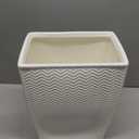 JOLOSK White Bathroom Trash Can, Stylish 1.32 Gallon/5 Liter Waste Basket for Living Decor, Bathroom, Office,Party,Room,Kitchen