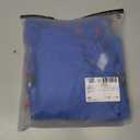 WDIRARA Women's Plus Size Floral Ruffle Cap Sleeve Blouse Frill Mock Neck Top Royal Blue 5X-Large Plus