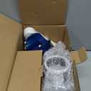 Cambom Rotary Cheese Grater Hand Crank Cheese Shredder for Fresh Cheese, Vegetable, Nuts,Non-slip Suction Base, Free Cleaning Brush Three Blades,Deep Blue