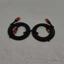 JSAUX 8K HDMI Cable 2.1 2 Pack 6ft, 48Gbps Ultra High Speed HDMI Cable Braided Cord (4K@144Hz, 4K@120Hz, 8K@60Hz) HDCP 2.2&2.3 HDR 10 eARC ARC, Compatible with Switch 2/PS5/Laptop/Monitor/HDTV/-Red