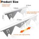 Stove Gap Covers Stainless Steel, 2 Pack Stove Gap Filler Easy Retractable Length 13.8" to 27.5", Width 0.79" ALMCALS Range Trim Kit, Heat Resistant Guard Between Stove Top & Counter