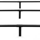 Full Size Metal Bed Frame - 7 Inch Heavy Duty Bedframe with 9-Leg Support for Box Spring & Mattress Foundation, 3000LBS, Black
