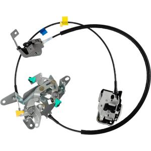 Nakuuly Right Passenger Side Rear Door Lock Latch & Cable for Ford F250 F350 F450 F550 Super Duty 1999-2007, Upper and Lower Latches Assembly Replace 6C3Z-28264A00-A 6C3Z28264A00A