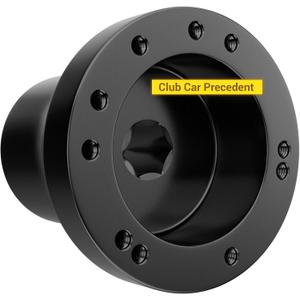 Golf Cart Steering Wheel Adapter for Club Car Precedent with 5-6 Holes Steering Wheel-Black