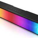 AFK Computer Speakers, Computer Sound Bar with RGB Lights, USB Powered PC Speakers with Stereo Sound, Bluetooth 5.1 and 3.5mm Aux-in,Gaming Speakers for Desktop